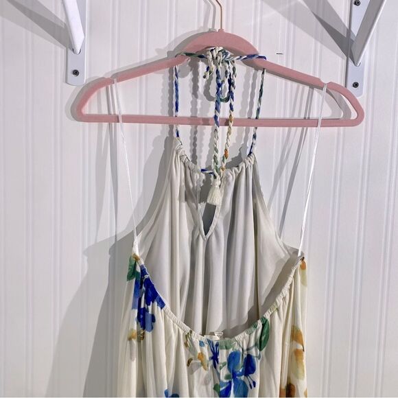 Lovestitch Floral Halter Tie Midi Maxi Dress Sz S/M - Picture 6 of 7